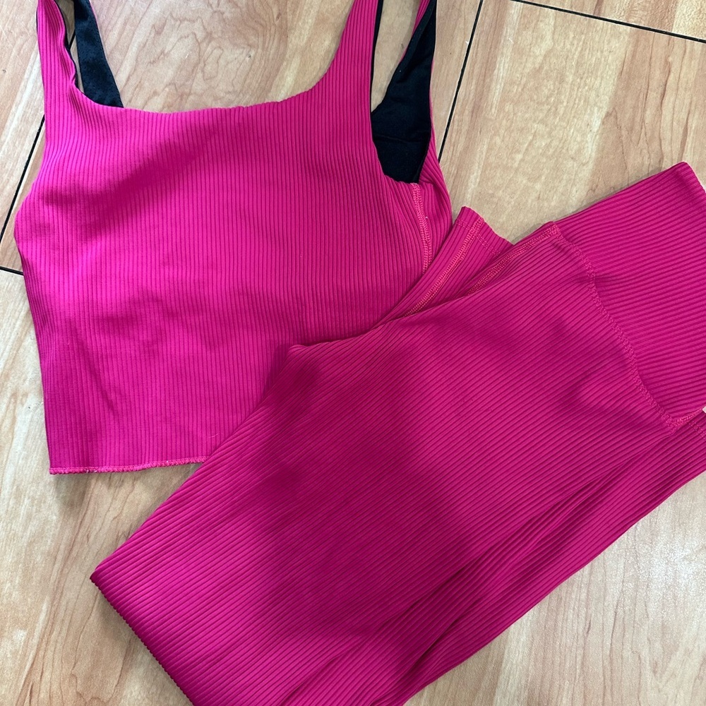 Carbon Black and Pink Activewear 0094